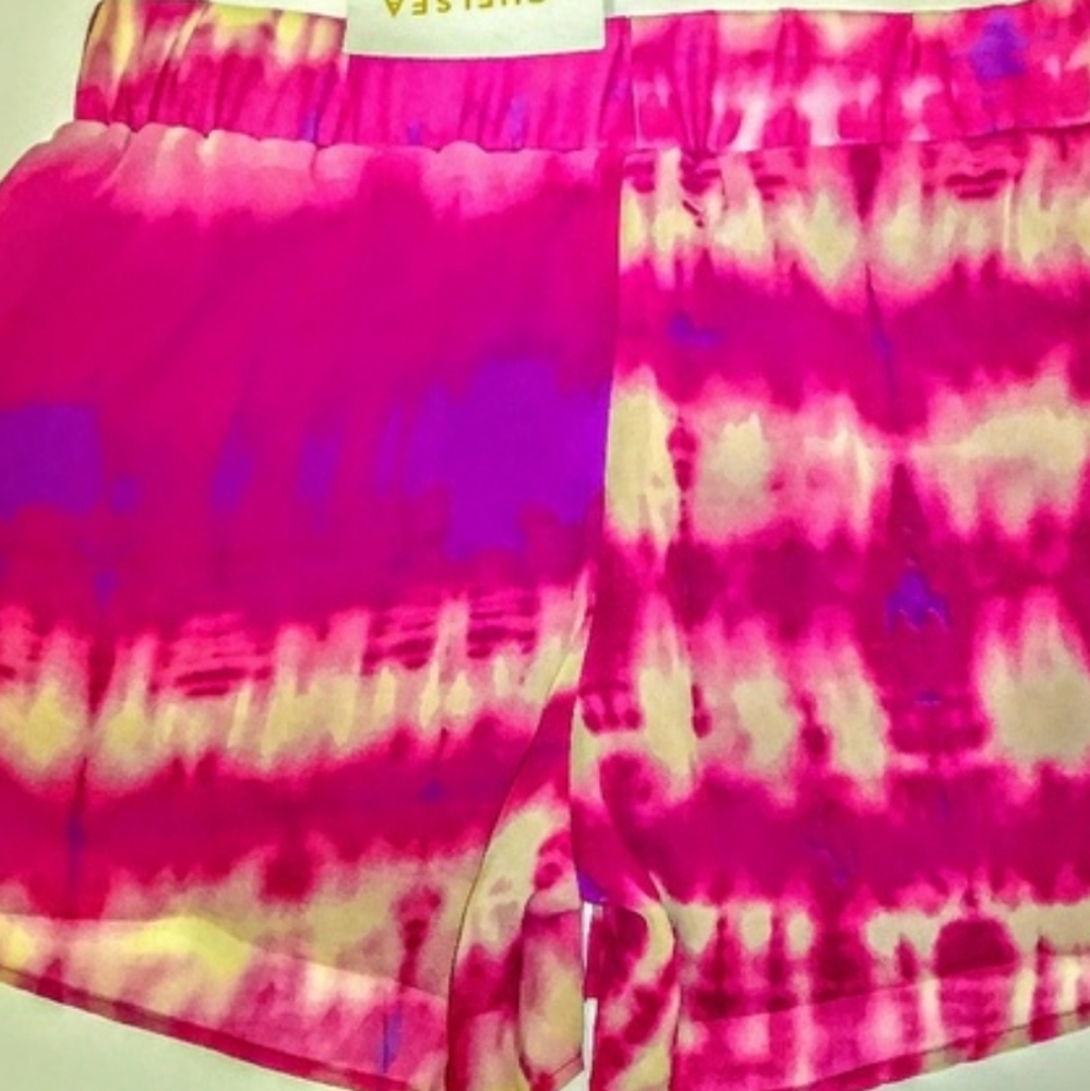 Chelsea Shorts Size S Addy Chiffon Lace Tie Dye - Picture 8 of 10